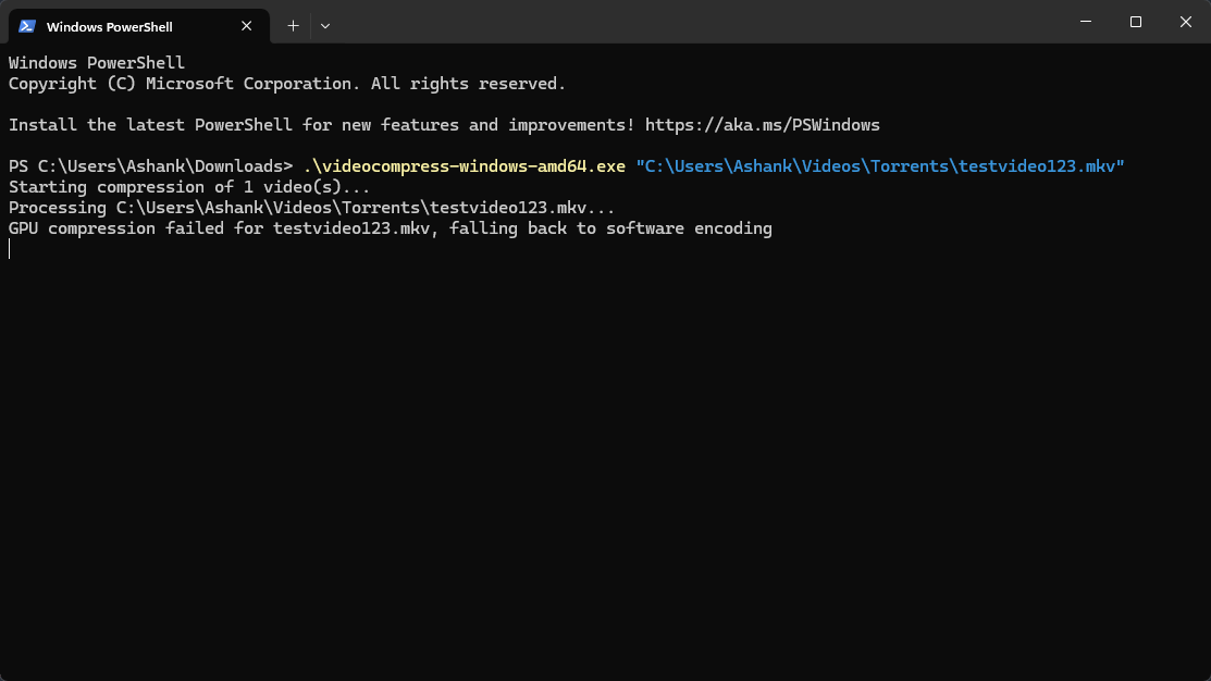VideoCompress preview